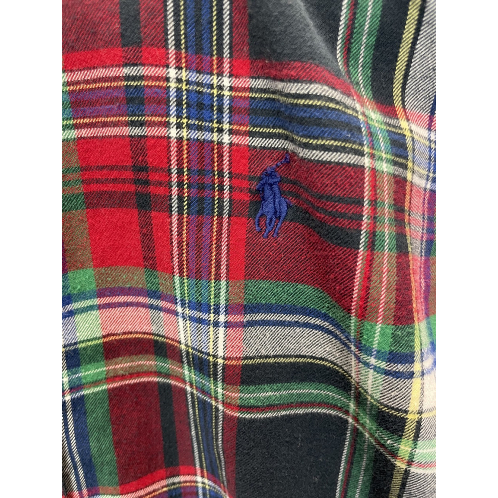 Ralph Lauren Shirt Boys Large 14-16 Plaid Button Down Long Sleeve Pony Embroider - Picture 2 of 9